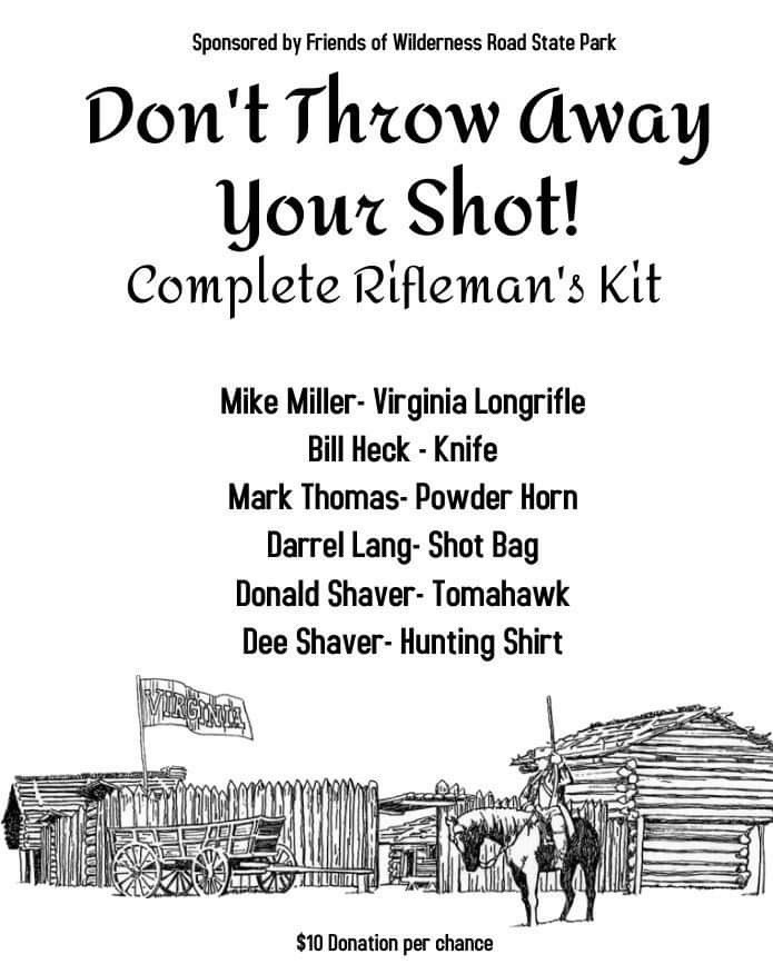 Each $10 donation allows one chance for the following